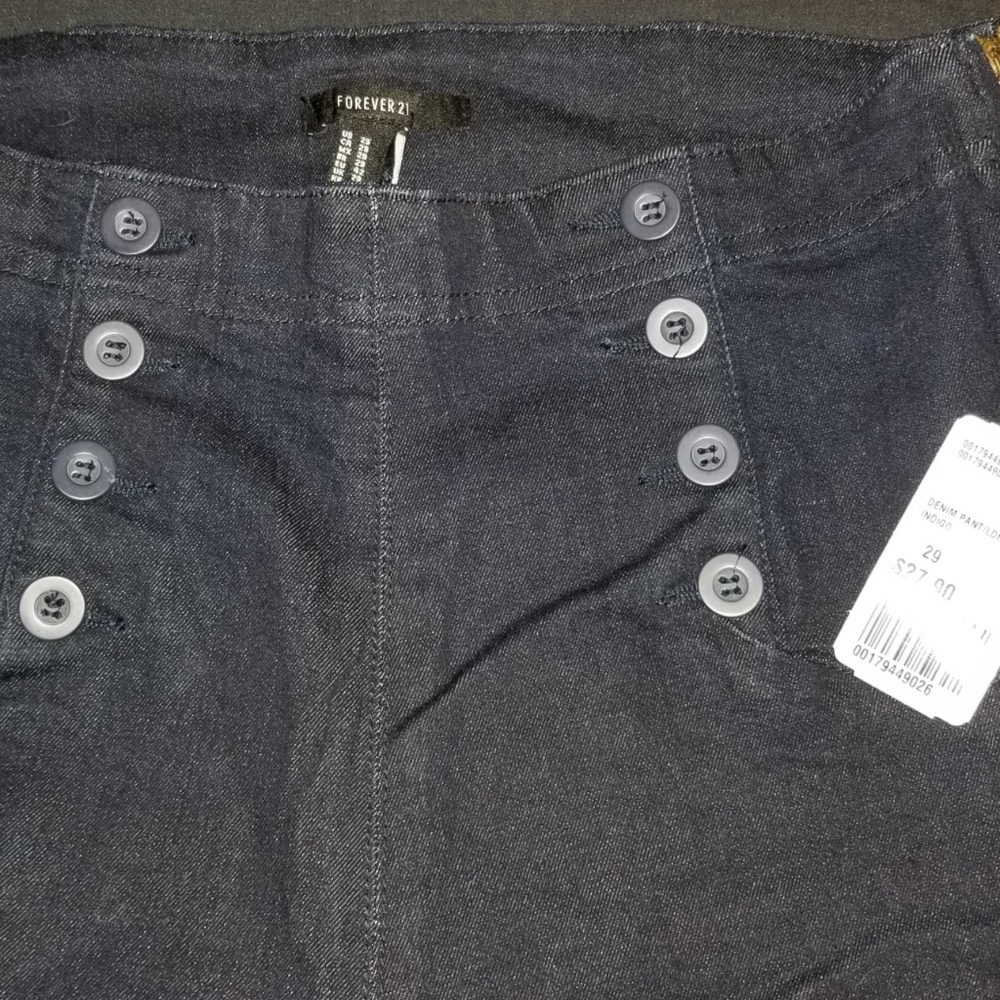 High waist bell bottom "sailor" jeans.